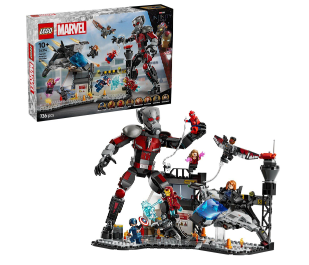 LEGO Marvel 76314 Kapitan Ameryka: Wojna bohaterów — bitwa - 1284241 - zdjęcie
